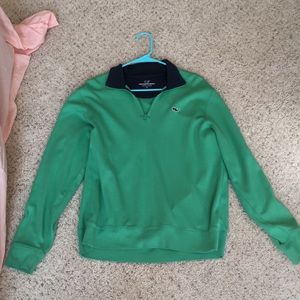 vineyard vines green quarter zip (men’s)